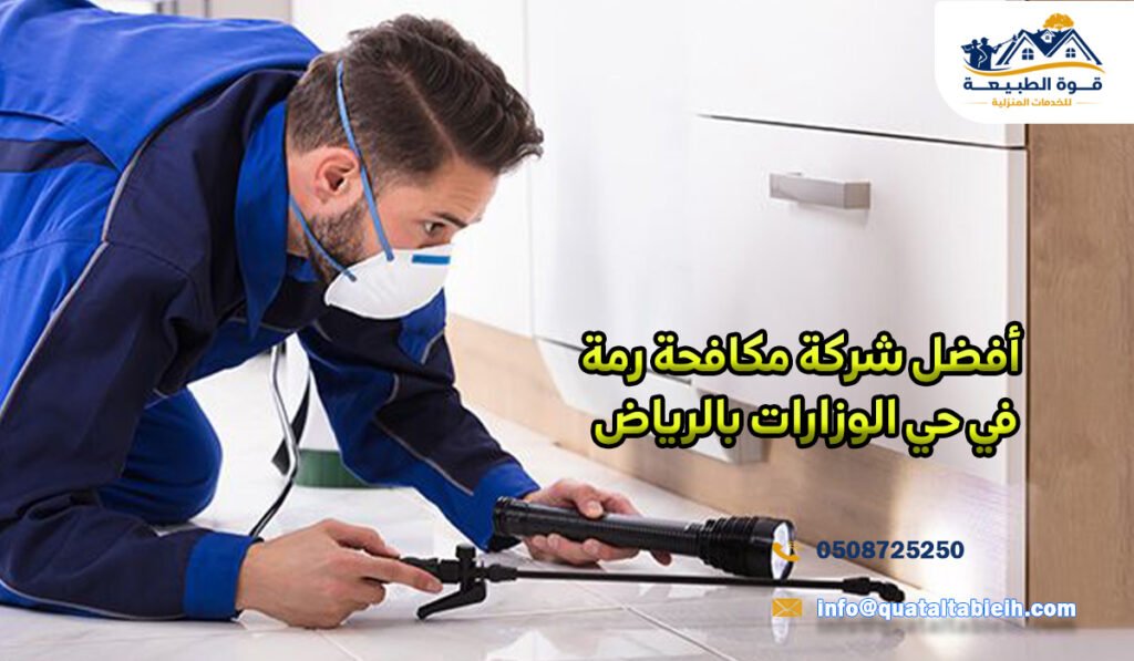 أفضل شركة مكافحة رمة في حي الوزارات بالرياض